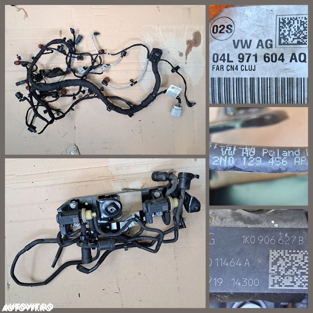 -1- Anexe motor VW Crafter 2.0 tdi 2019 carcasa filtru aer debitmetru furtun admisie intercooler lichid racire set capace protectie distributie electrovalva - 4