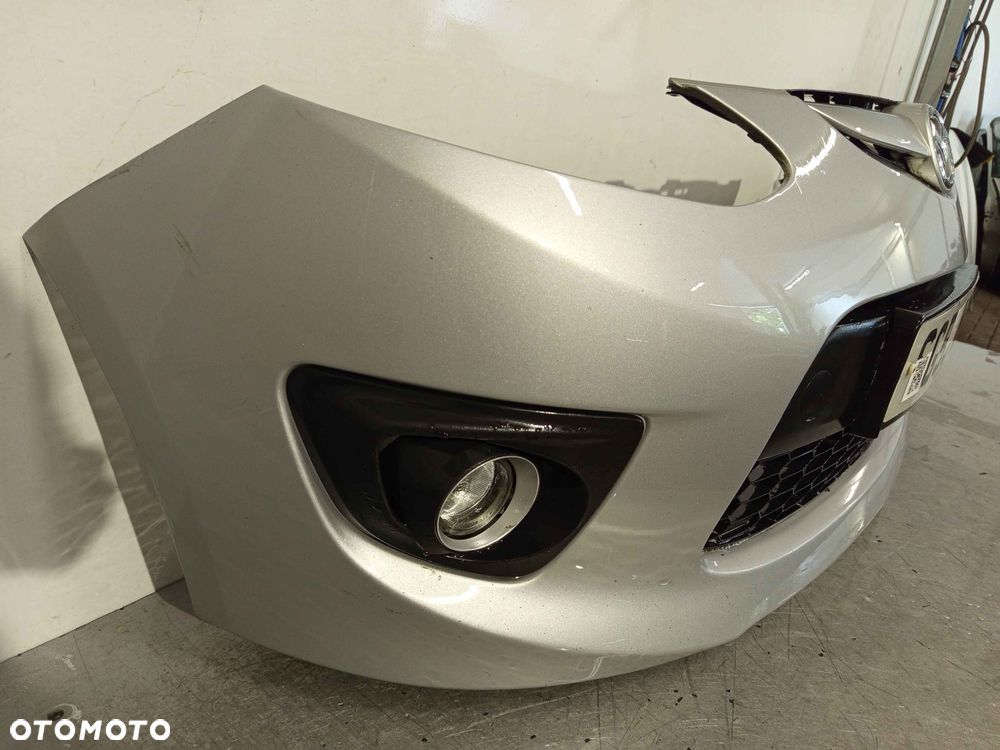 + ZDERZAK PRZÓD PRZEDNI DO MAZDA 2 II Gen. DE SPORT 22V SREBRNY HALOGENY - 3
