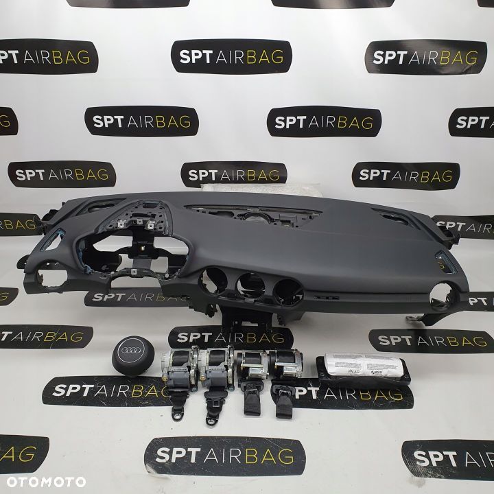 AUDI TT 8S DESKA ROZDZIELCZA KONSOLA KOKPIT PULPIT PODUSZKI AIRBAG AIR BAG PASY KIT SET - 1