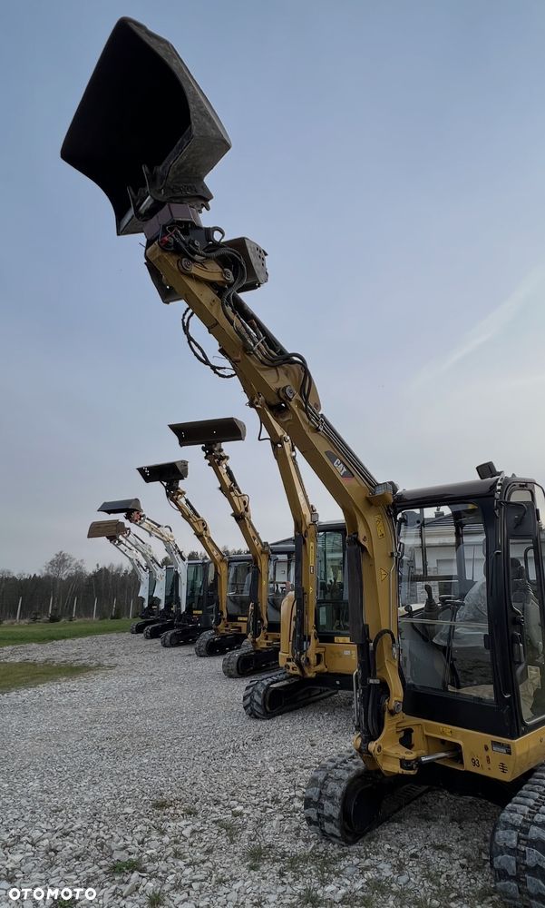 Caterpillar Minikoparka Cat 302.7 3xłyżki Skarpowa hydrL\P dodatkowe linie hydrauliczne szybkozłącze Gąsienice jak Nowe WIDŁY WIERTNICA za dopłatą - 28