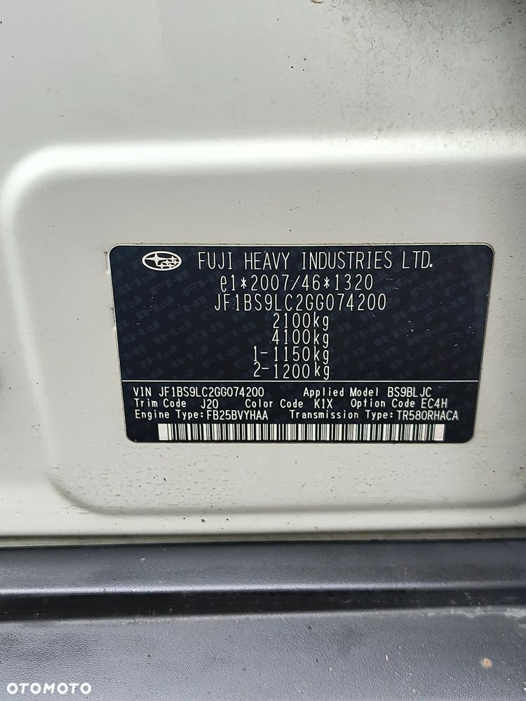 Subaru Outback 2.5i Comfort - 15