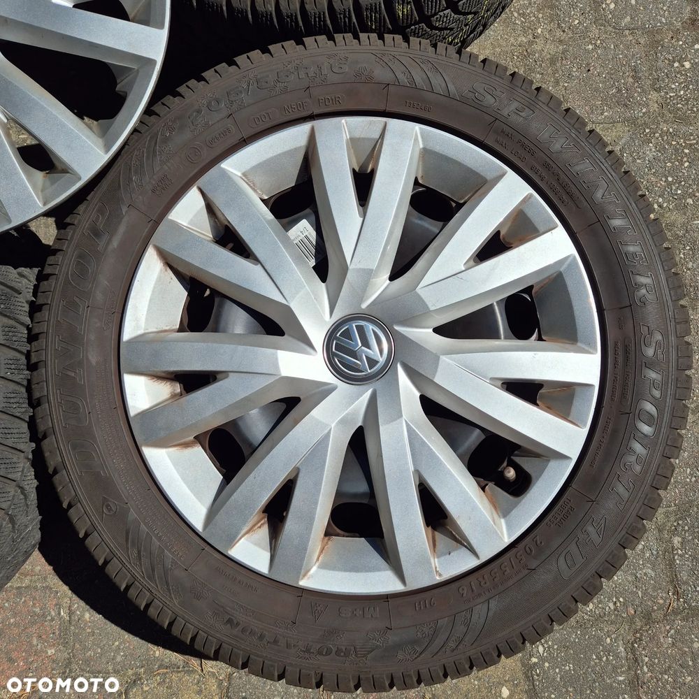 ZIMA KOŁA 205/55 R16 VW GOLF CADDY PASSAT AUDI A3 A4 OCTAVIA LEON TOURAN - 2