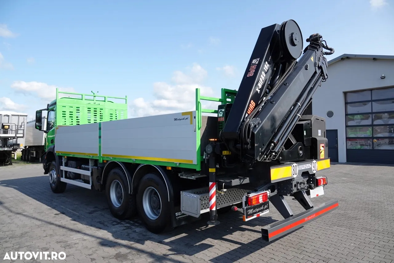 Mercedes-Benz AROCS 2636 / 6x4 / TRANSMISIE - 6.5 M / + HDS HIAB 4x extensie: 13 m / EURO 6 / 2018 AN / RADIO CONTROL / ANVELOPE 100% - 7