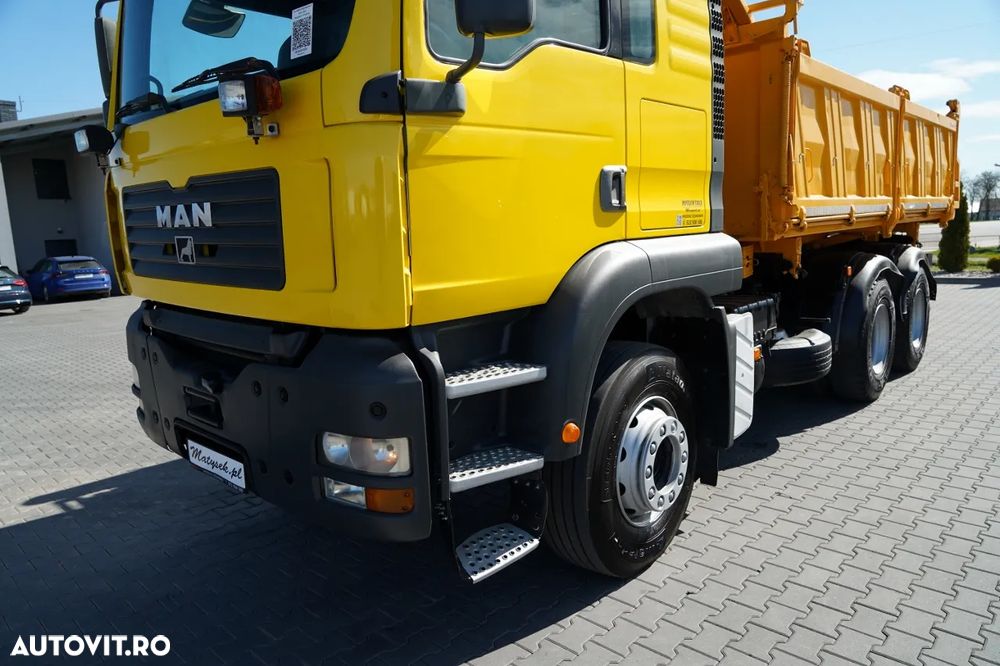 MAN TGA 26.410 / 6x4 / BASCULATOR 3 LATURĂ / MEILLER KIPER / MANUAL / - 16