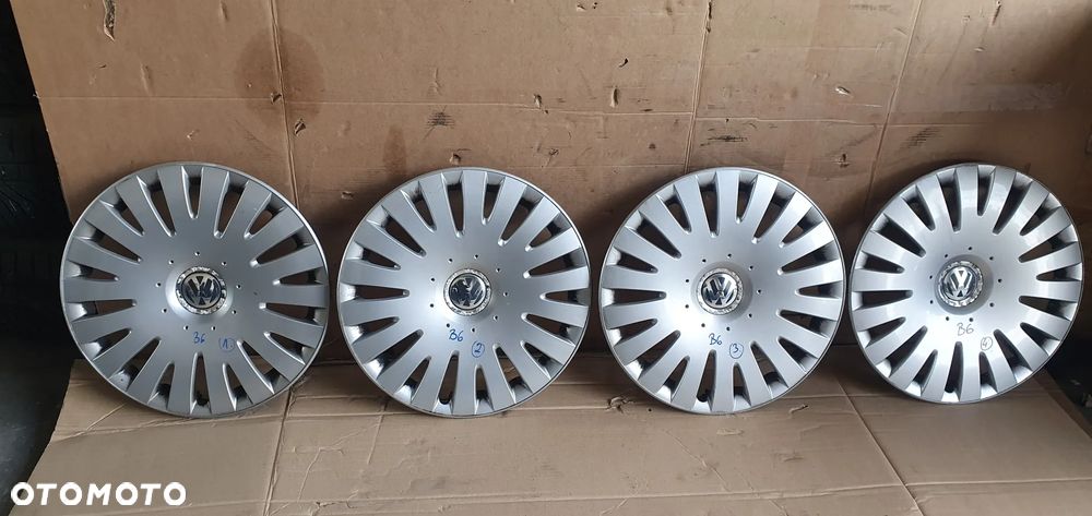 Dekielki kołpaki kapsle komplet 16" VW Passat B6 3C0601147D - 7