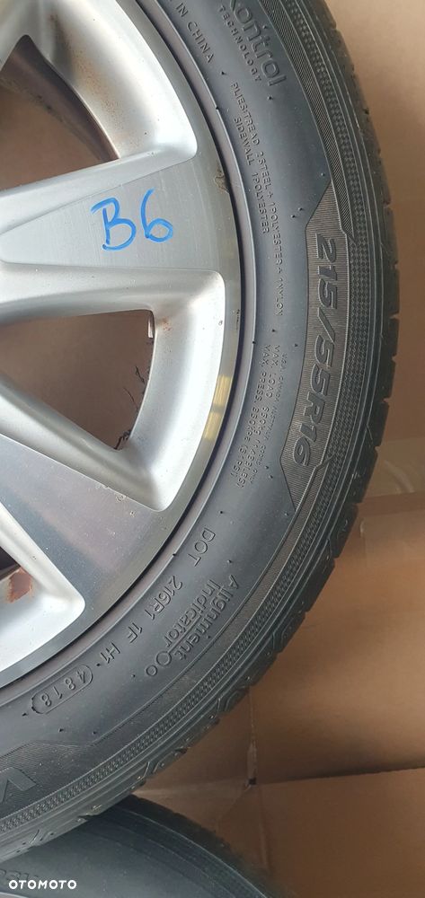 Alufelgi z oponami alusy felgi aluminiowe 5x112 7J ET45 215/55 R16 VW Passat B6 3C0601025AE - 14