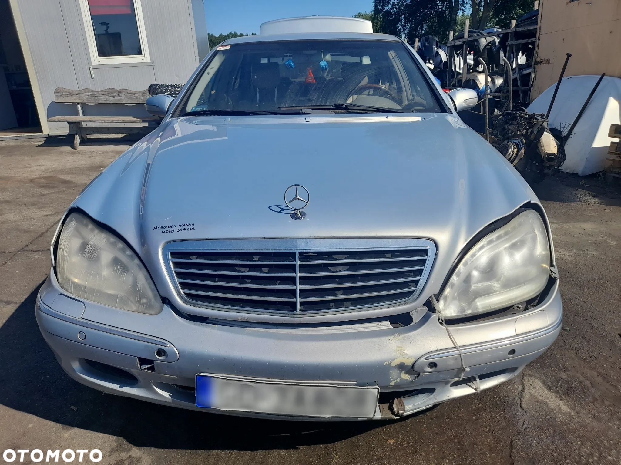 MERCEDES KLASA S W220 MASKA POKRYWA SILNIKA 347 - 20