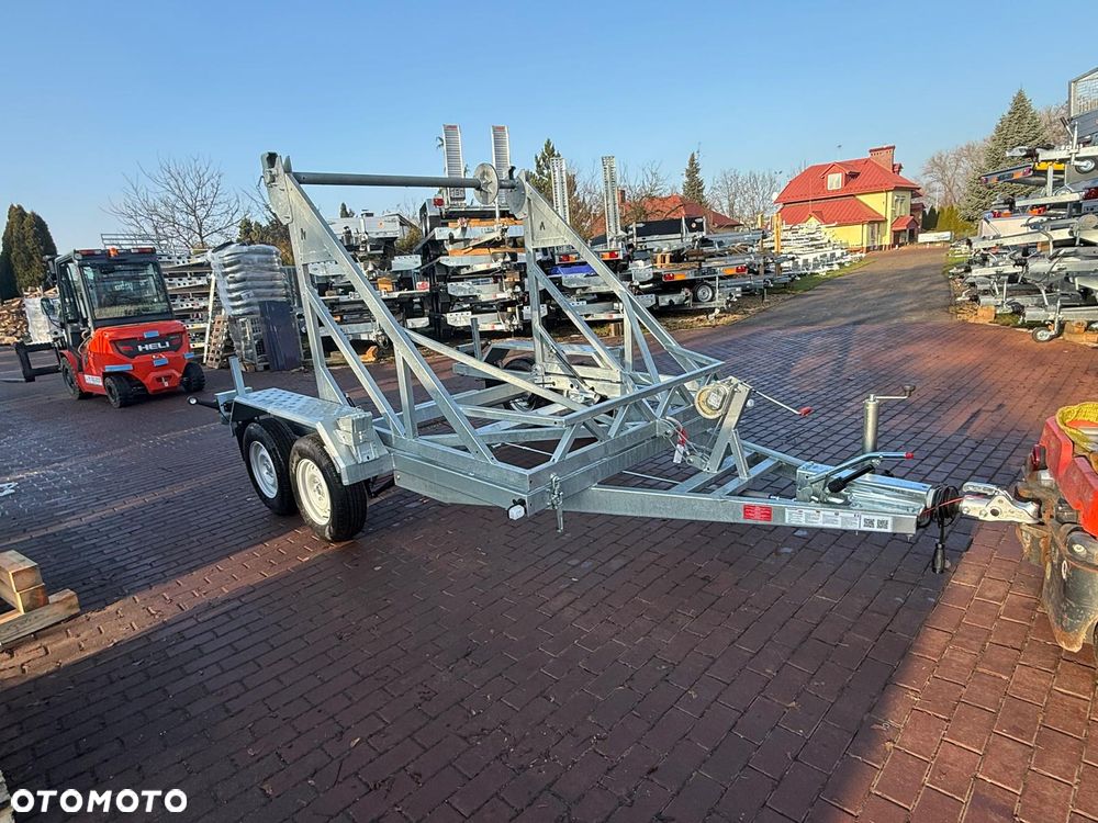 Niewiadów Przyczepa kablowa do przewozu szpuli bębna Niewiadów KB-35 średnica bębna 260cm 3500kg - 1