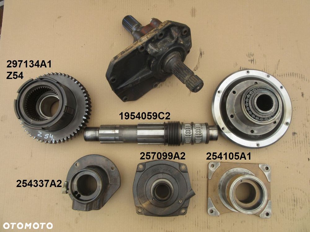Tylny most kosz wałek tryb zębatka tarczki tuleja Case Magnum MX240 - 6