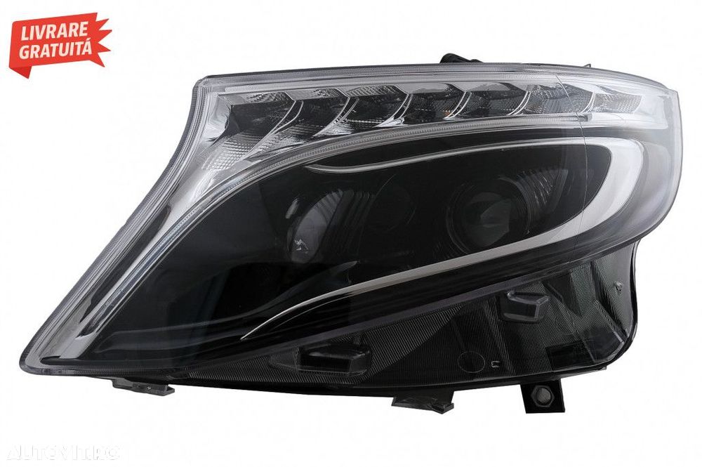 Faruri LED Mercedes V-Class W447 Vito (2014-2017) Negru - 3