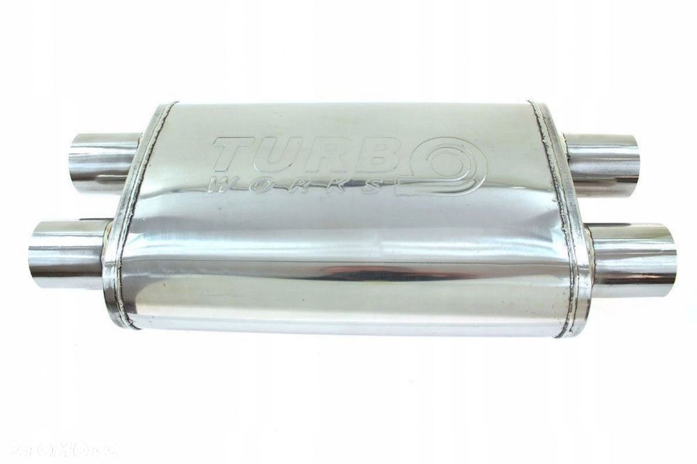 Tłumik Środkowy 70mm TurboWorks LT 304SS - 1