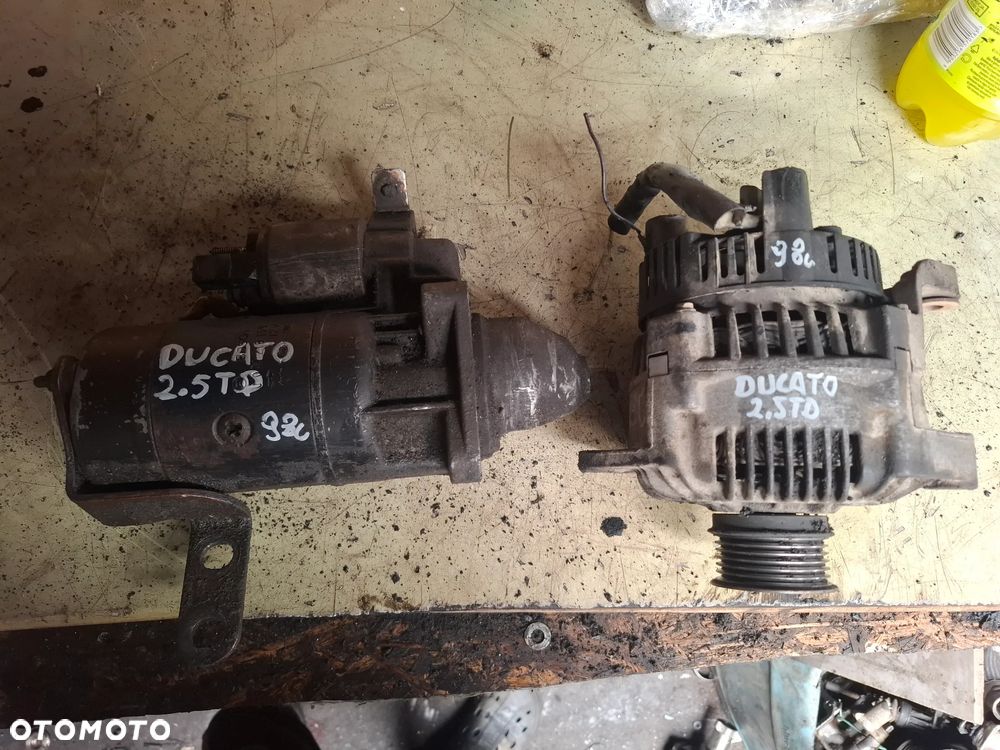 FIAT DUCATO 2,5 TD 2,5d rozrusznik alternator 94-02r