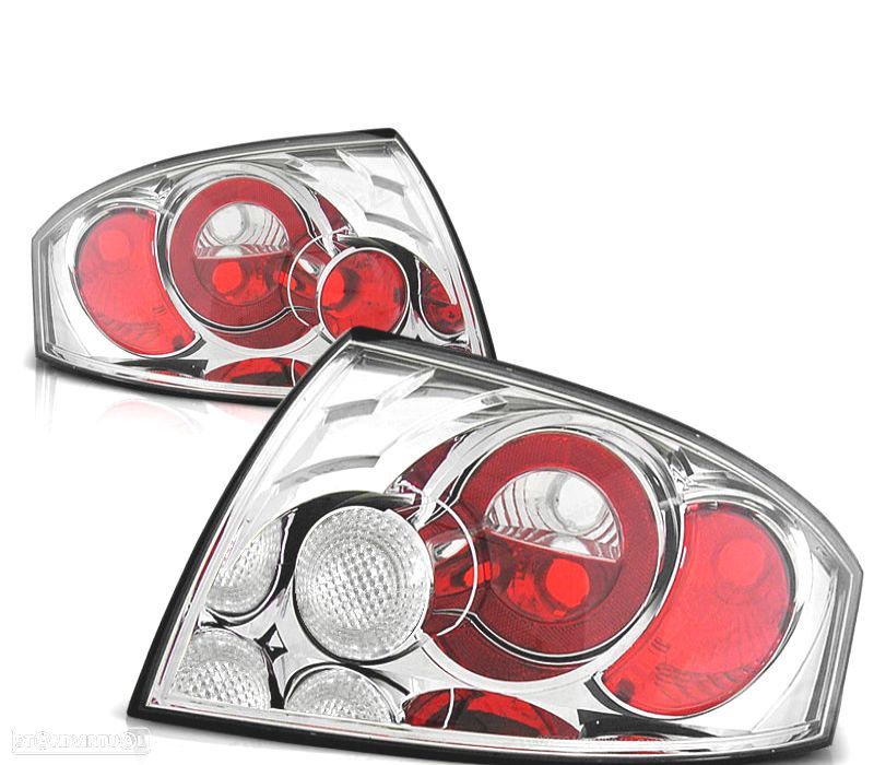 LUZES TRAZEIRAS PARA AUDI TT 8N CROMADAS - 1