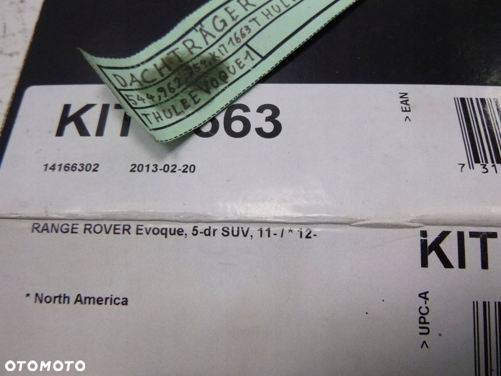 RANGE ROVER EVOQUE ZESTAW KIT MONTAŻOWY KIT 1663 THULE - 7