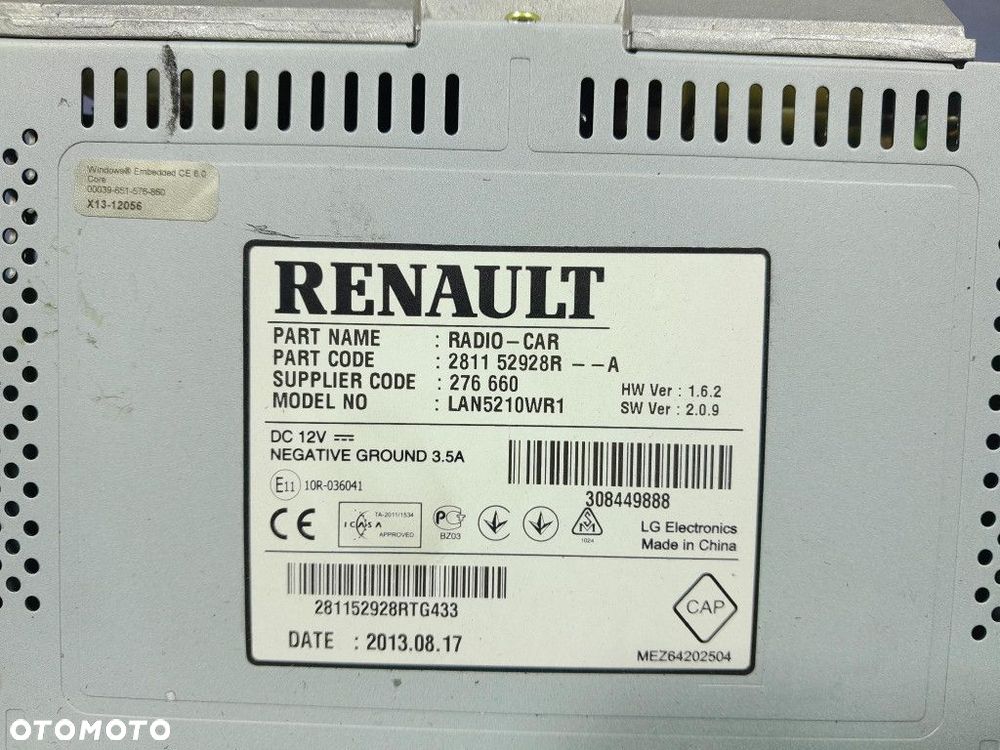 RENAULT CLIO IV RADIO I NAWIGACJA 281152928R - 7