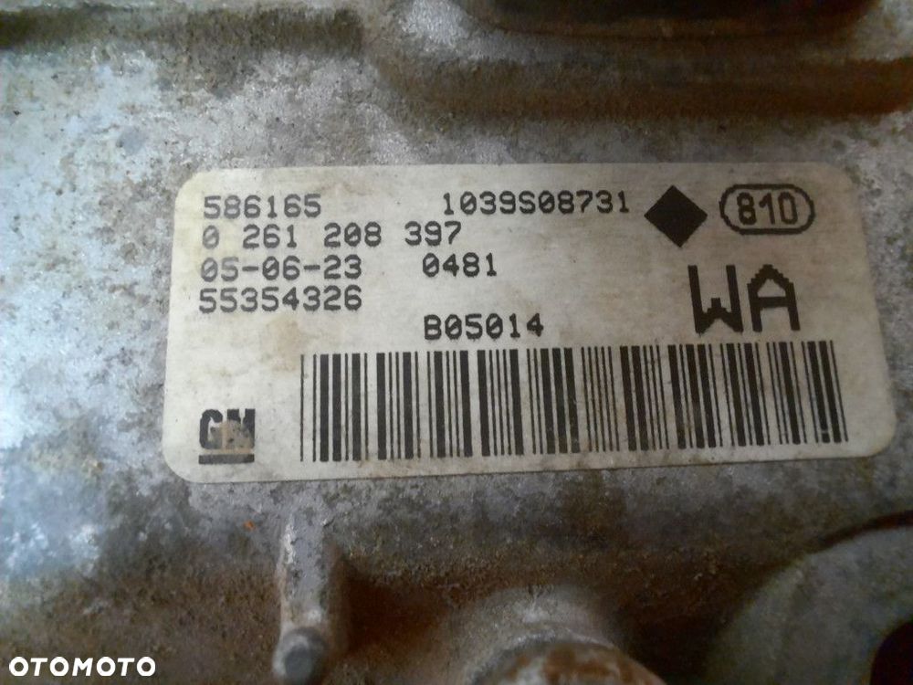 OPEL AGILA 1.0MT 60KM 03-07 KOMPUTER STEROWNIK SILNIKA 1039S08731 - 3