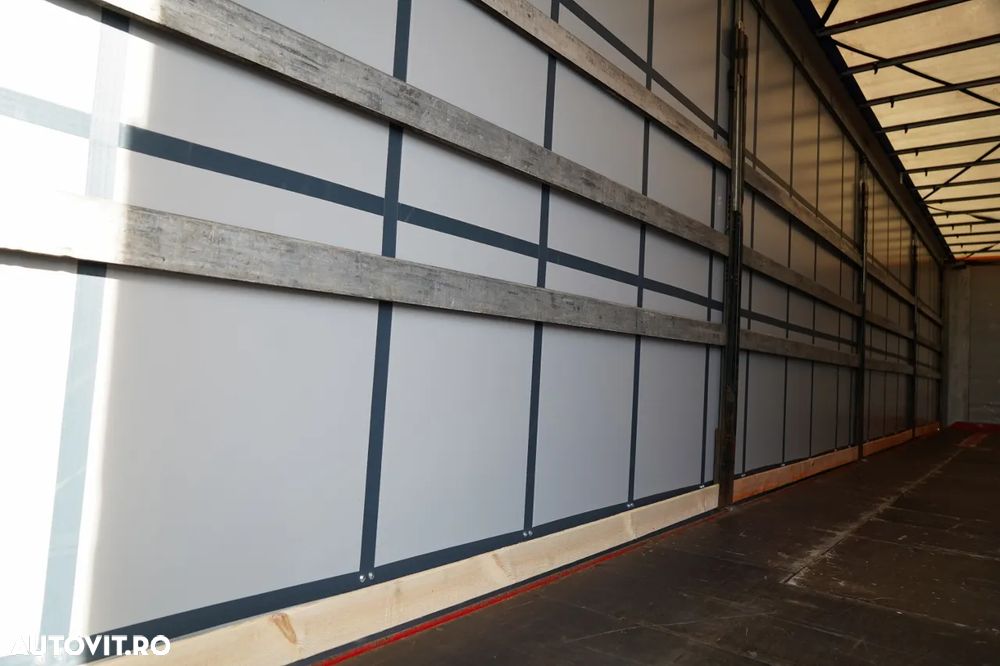 Fliegl MEGA CORTINĂ / REMORCA DIN OȚEL - 7 M / ACOPERIȘ CULISANT / PLATĂ JOSĂ - 16