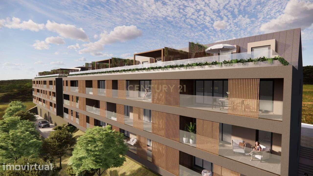 T2 em Lançamento | Condomínio com Piscina e Vista panoramica para a Ci - Grande imagem: 2/8
