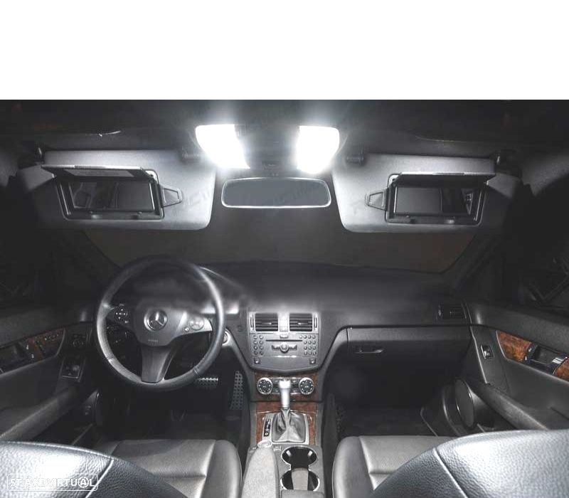 KIT COMPLETO DE 20 LÂMPADAS LED INTERIOR PARA MERCEDES CLASE C W204 C200 C220 C230 C250 C280 C300 C - 2
