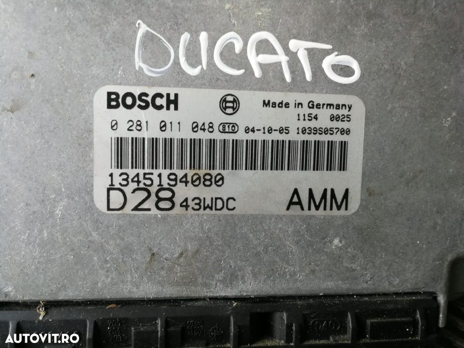 Calculator motor ecu Fiat Ducato Peugeot Boxer 2.8 jtd an 2001-2005 - 2