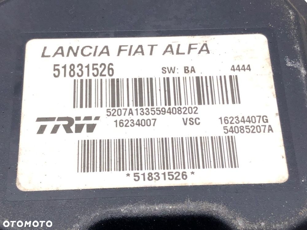 POMPA ABS - 50.00 PLN - ALFA ROMEO 159 Sportwagon (939_) 2005 - 2012 1.8 MPI (939BXL1A) 103 kW [140 - 4