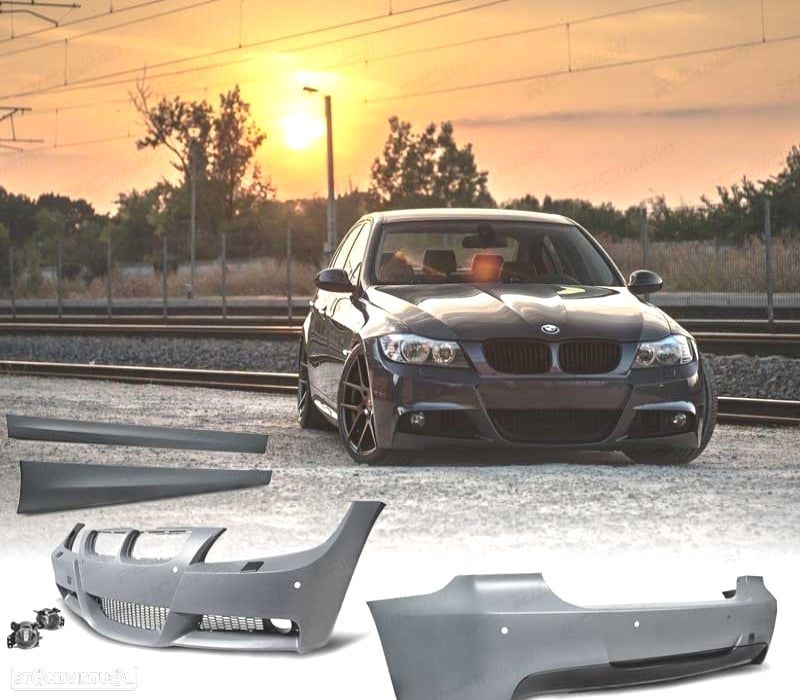 KIT CARROÇARIA BMW E90 05-08 PDC LOOK M - 1