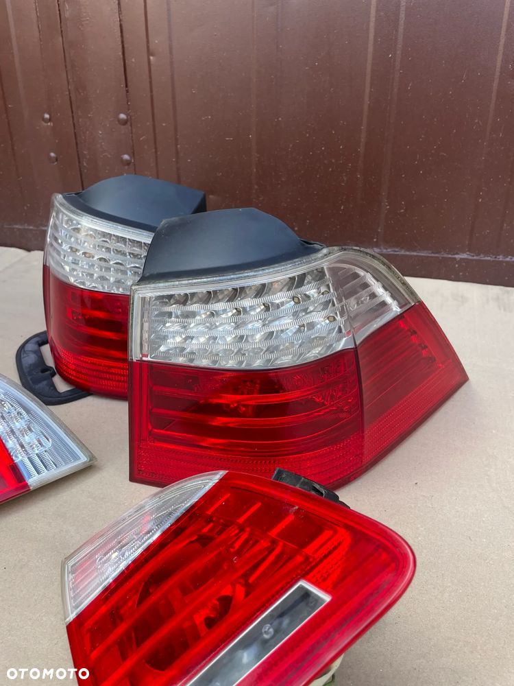 bmw e61 tył tylnie lampy lift LED oryginał sprawne komplet + wtyczki - 6