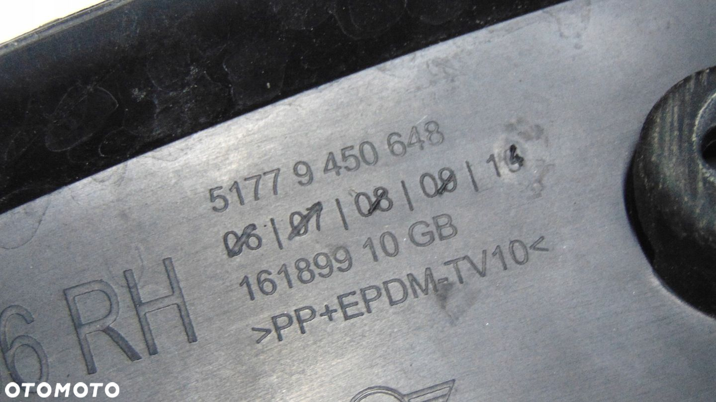 LISTWA BŁOTNIKA PRAWY PRZÓD MINI F55 F56 LCI 9450648 - 5