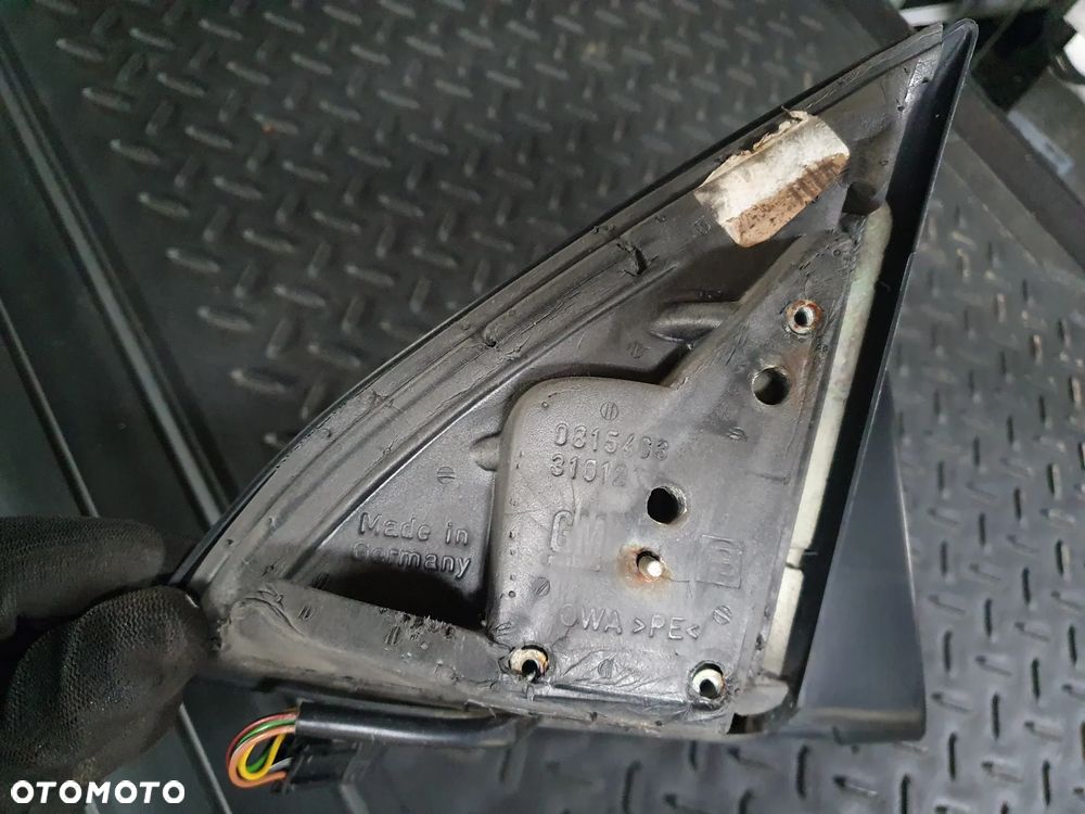 OPEL OMEGA B LUSTERKO ZEWNĘTRZNE PRAWE ELEKTRYCZNE 5PIN E1010357 SREBRNE - 7
