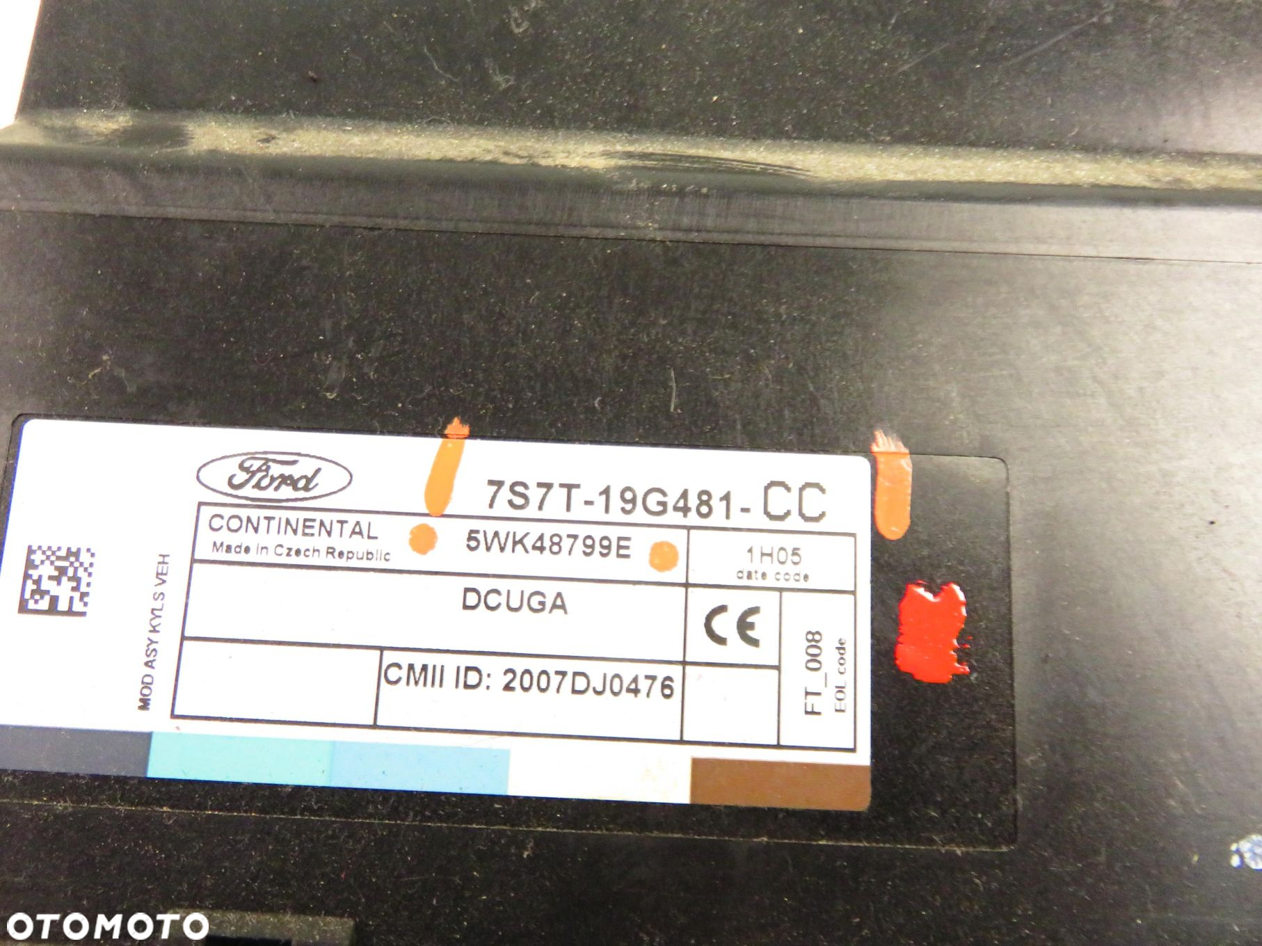MODUŁ ZAMKA CENTRALNEGO FORD S-MAX I (WA6) 7S7T19G481CC 5WK48799E - 8