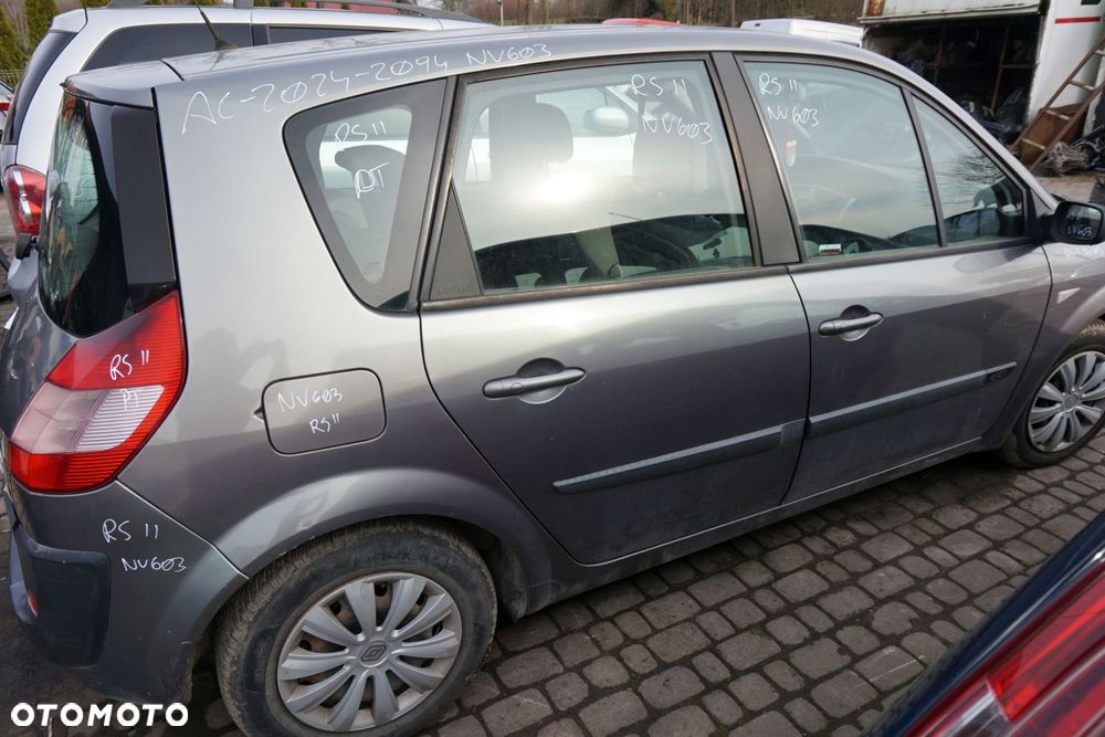 RENAULT SCENIC II PH1 2004 NV603 1.5 DCI K9K722 81KM JR5103 SZARY na części - 7