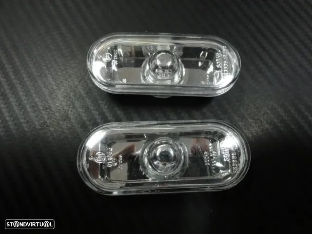 Piscas laterais + lâmpadas cromadas para VW Bora, Golf 3, Golf 4, caddy, fox, Eos, Lupo, Passat 35i, 3B, 3BG, Polo 6N, 6N2, 9N, vento, T5, Sharan, jetta 3, Multivan Transporter, Vento +96 fundo smoke ou em cristal - 13