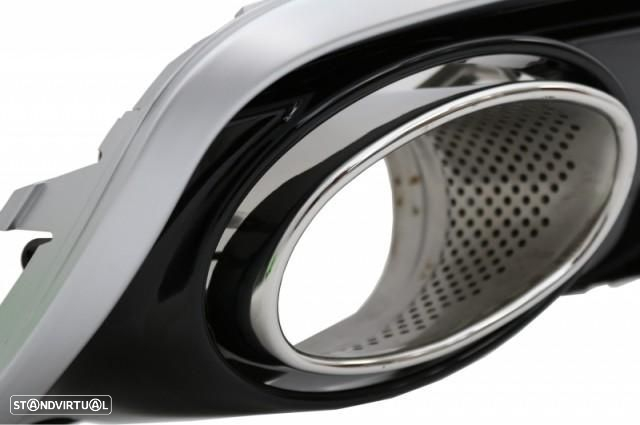 Difusor com Ponteiras Audi A4 B8.5 (2012 a 2015) Look Rs4 - 4