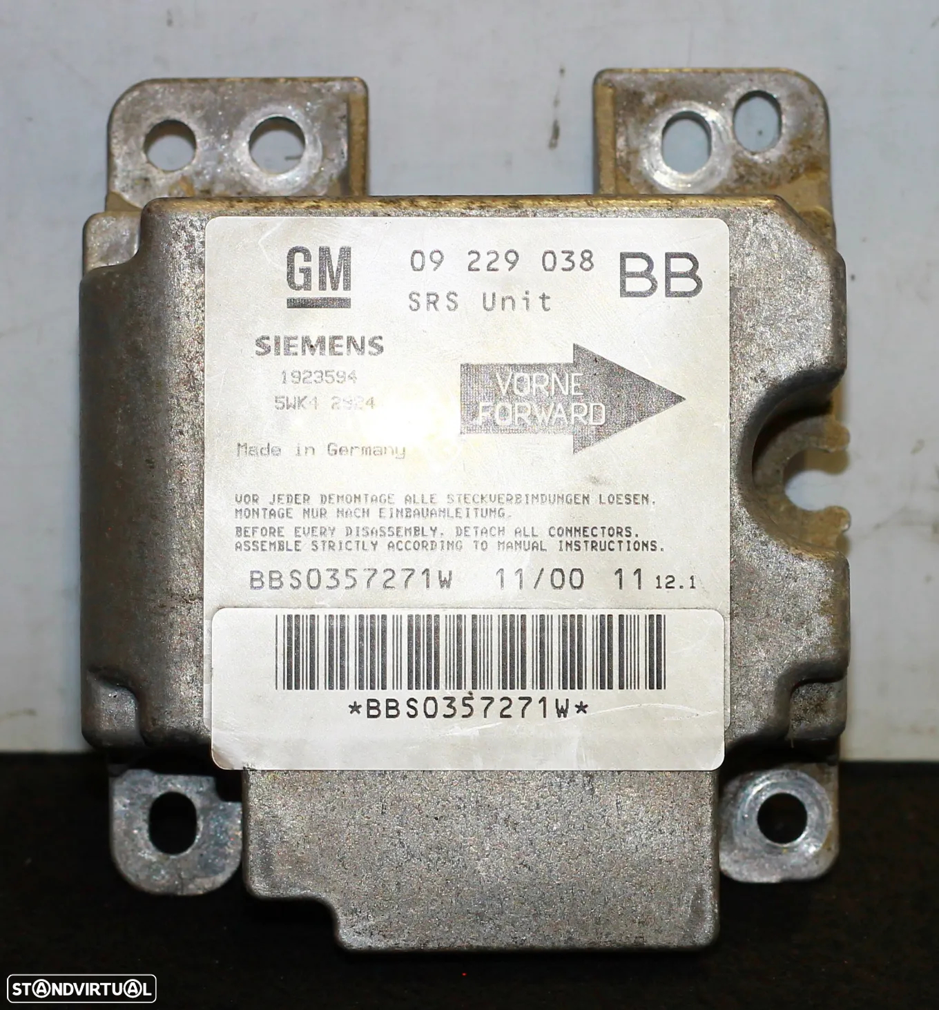 CENTRALINA DE AIRBAG OPEL CORSA B - 2