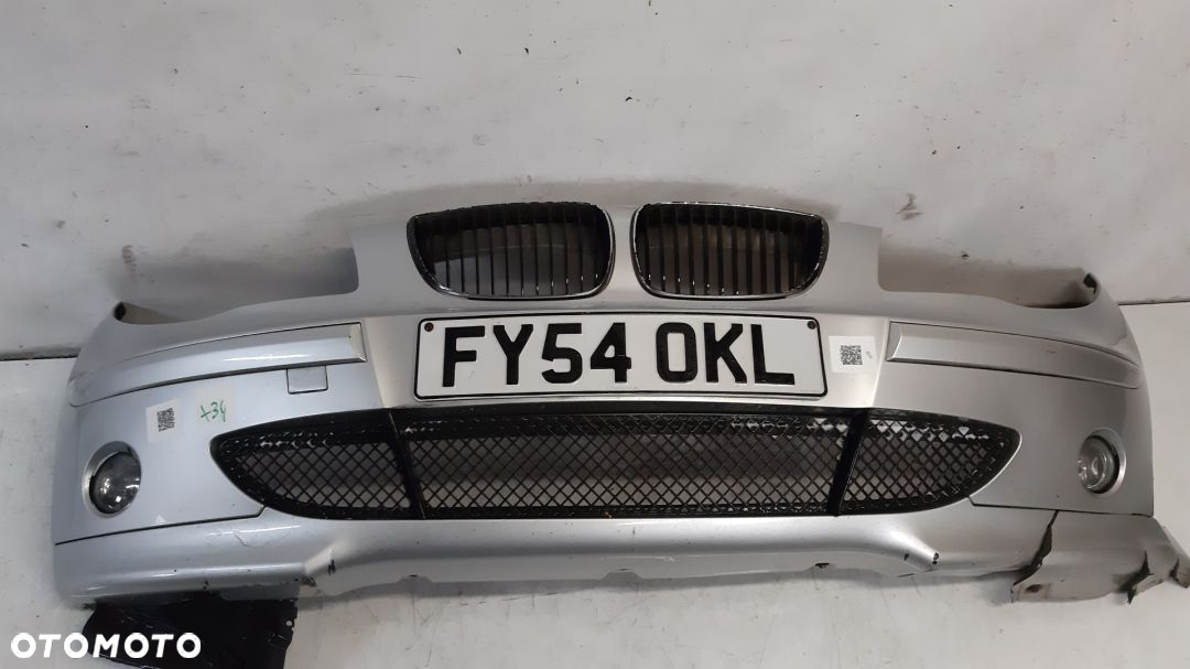 + ZDERZAK PRZÓD PRZEDNI DO BMW 1 I E87 TITANSILBER SREBRNY HALOGENY USZKODZONY ! - 3