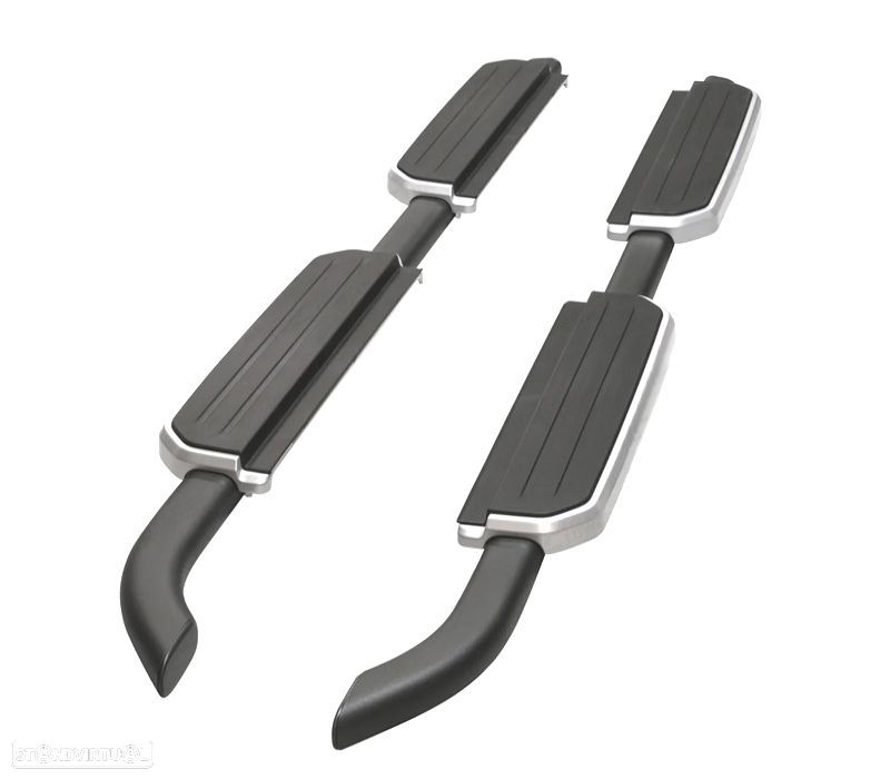 ESTRIBOS LATERAIS LAND ROVER DEFENDER 110 130 20- CINZENTO - 2