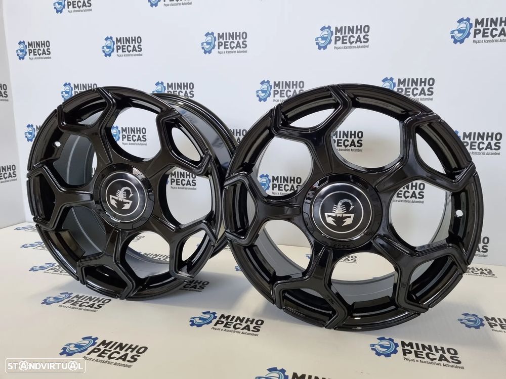 Jantes Fiat Punto Abarth em 17 Preto Brilho (4x98) - 3