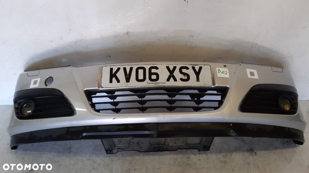 ^  ZDERZAK PRZÓD PRZEDNI DO OPEL ASTRA H 3 III HALOGENY SPRYSKI XENON KOD KOLOR Z157 SREBRNY - 1