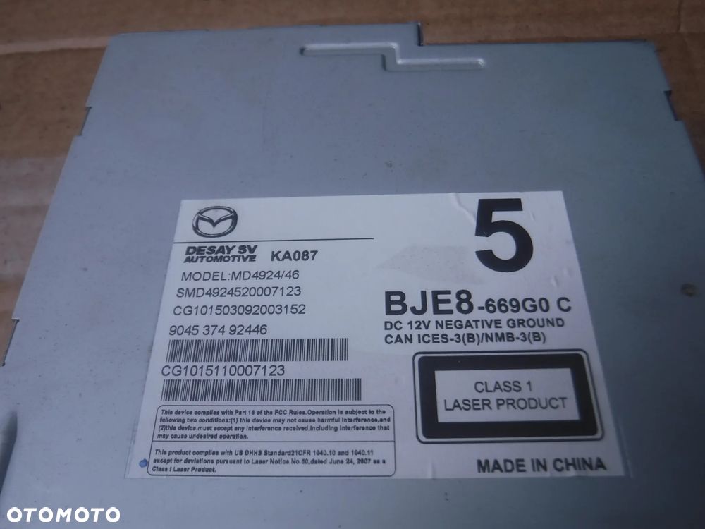 Mazda 3 BM  czytnik nawigacji BJE8669G0C - 2