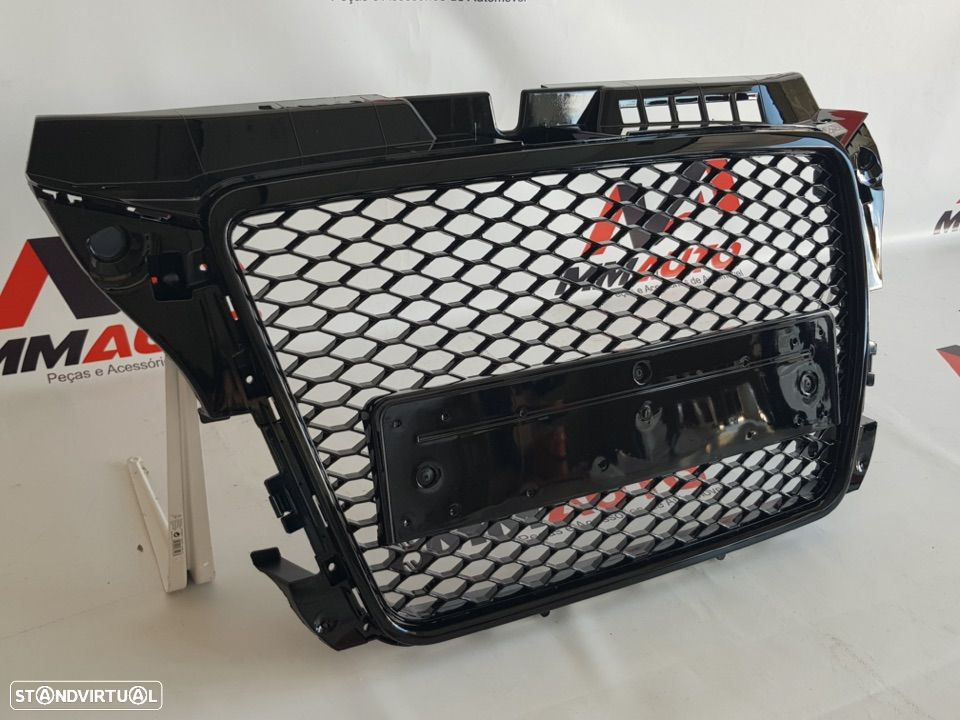 Grelha Frontal Audi A3 8P Facelift (2007-2012) RS3 Preto Brilho - 2