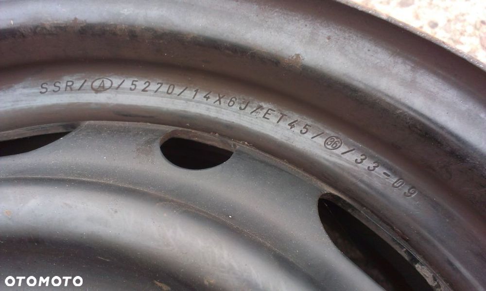 14” - Felgi 4x100 , r-14 cali  TOYOTA Yaris , IQ - MAZDA 2 , 1 - SUZUKI Swift , Splash Koło Zapasowe - 13