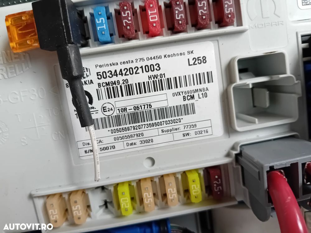 Panou Tablou Sigurante Alfa Romeo Stelvio 2015-2022 Cod 503442021003 - 6