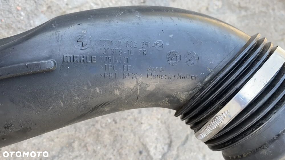 BMW F20 F21 F30 F31 F32 F33 F36 RURA POWIETRZA PRZEWÓD DOLOT N55 7602651 LEKKO USZKODZONY - 5