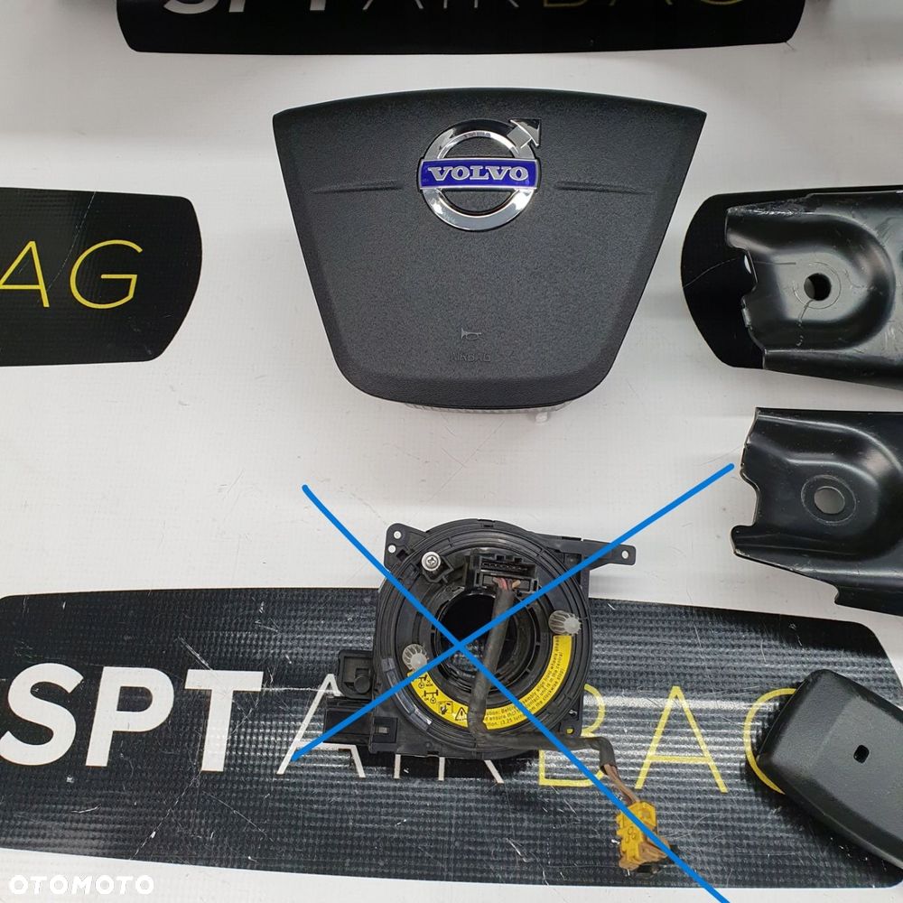 VOLVO V70 XC70 S80 DESKA ROZDZIELCZA KONSOLA KOKPIT PULPIT PODUSZKI AIRBAG AIR BAG PASY KIT SET - 7