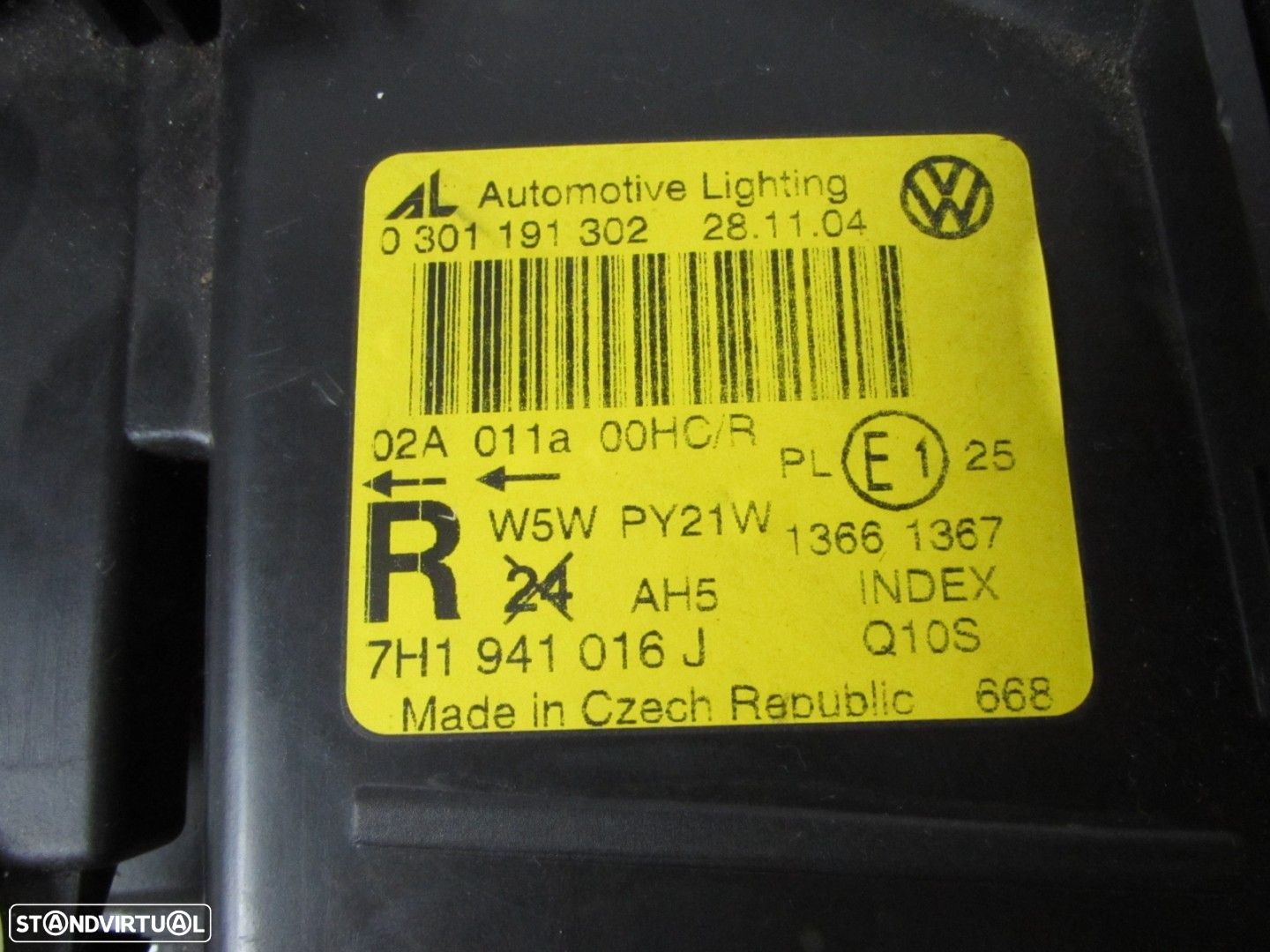 Farol normal Direito Seminovo/ Original VW TRANSPORTER V Platform/Chassis (7JD,... - 4