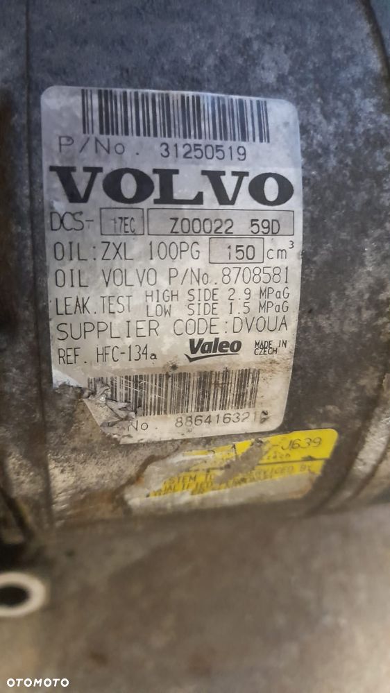 Kompresor Sprezarka Klimy Volvo 31250519 - 2