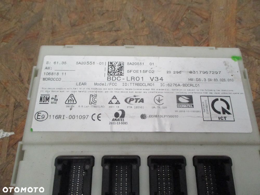 BMW F45 F46 MINI F55 MODUŁ BSI KOMFORTU 5A20551 5F0E15F02 BDC-LR01 - 2