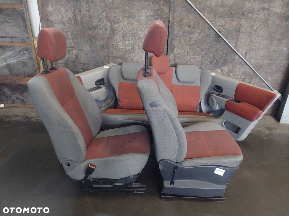 FOTELE KOMPLET LEWY PRAWY KANAPA TYŁ + BOCZKI RENAULT MODUS I - 5