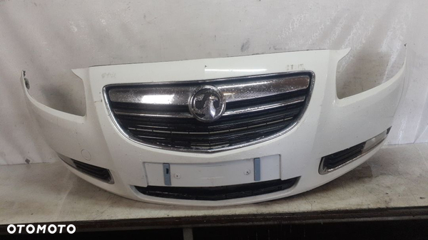 * ZDERZAK PRZÓD PRZEDNI OPEL INSIGNIA 1 I A Z40R BIAŁY HALOGENY