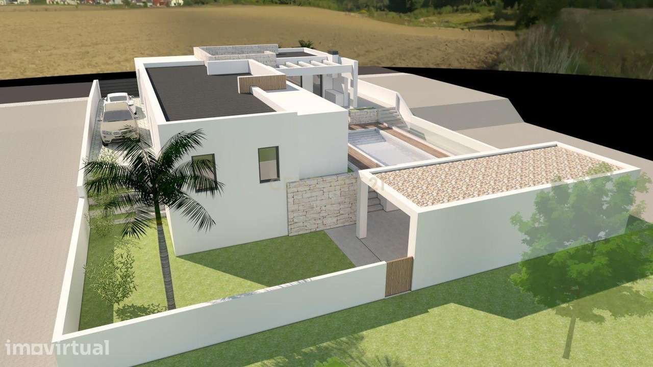 Moradia Térrea com Piscina em Construção no Pinhal Novo - Grande imagem: 3/5